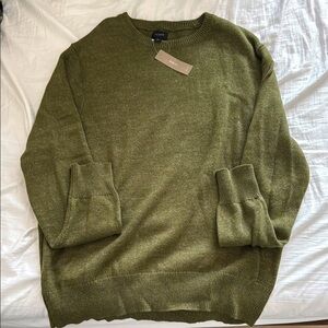 J. Crew  Olive Green crew neck knit Sweater